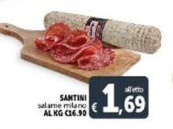 Deco Supermercati Santini salame milano offerta