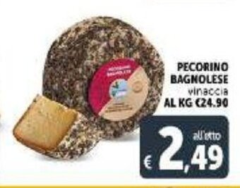 Deco Supermercati Pecorino Bagnolese vinaccia offerta