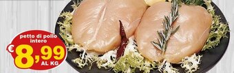 Idromarket Petto di pollo intero offerta