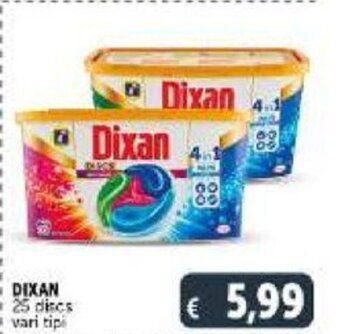 Deco Supermercati Dixan 25 discs vari tipi offerta