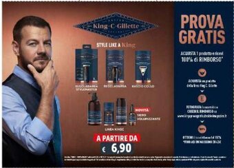 Deco Supermercati King C Gillette offerta