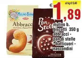 Barilla Mulino bianco biscotti 350 abbracci-pan di stelle - batticuori - mascondini