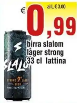 Idromarket Slalom lager strong birra 33 cl lattina offerta