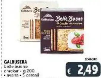 Deco Supermercati Galbusera belle buone cracker - 200 g avena 5 cereali offerta