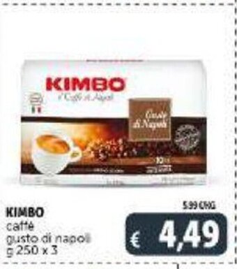 Deco Supermercati Kimbo Caffè gusto di napoli g 250 x 3 offerta
