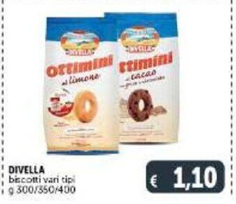 Deco Supermercati Divella biscotti vari tipi g 300/350/400 offerta