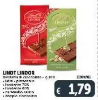 Deco Supermercati Lindt Lindor tavoletta di disccolato g 100 offerta