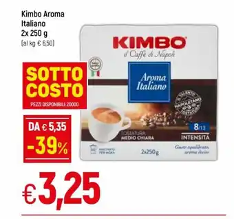 IperFamila Kimbo Aroma Italiano 2 x 250 g offerta