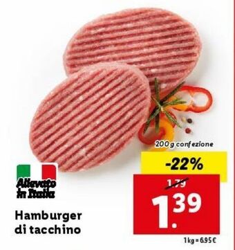 Lidl Hamburger di tacchino offerta