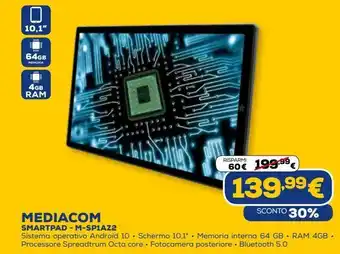 Euronics Mediacom smartpad - m - sp1a7z2 offerta