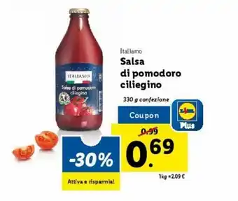 Lidl Salsa di pomodoro ciliegino offerta