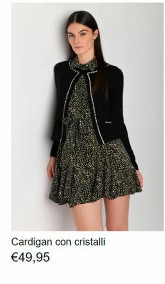 Cardigan con cristalli