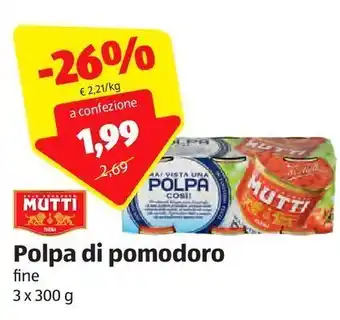 ALDI Polpa di pomodoro offerta
