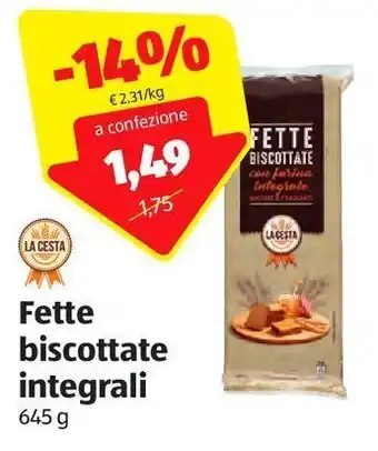 ALDI Fette biscottate integrali offerta