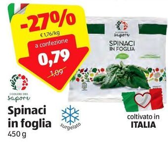 ALDI Spinaci in foglia offerta