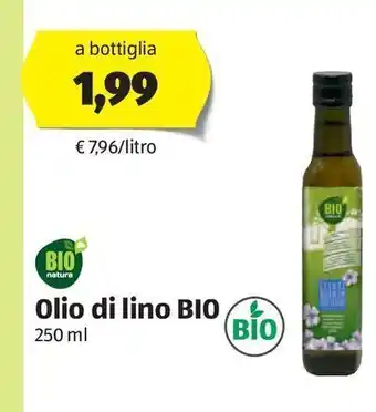 ALDI Olio di lino bio offerta