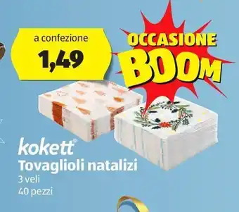 ALDI Tovaglioli natalizi offerta