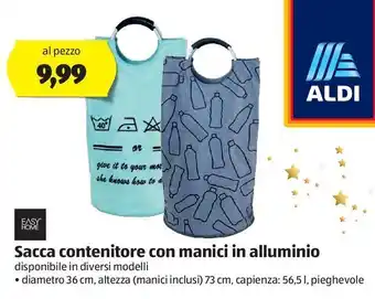 ALDI Sacca contenitore con manici in alluminio offerta