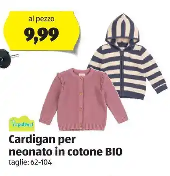 ALDI Cardigan per neonato in cotone bio offerta