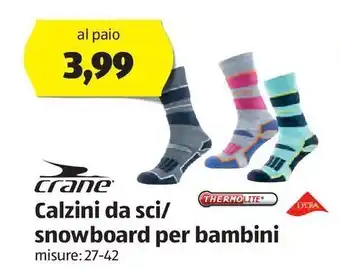 ALDI Calzini da sci/snowboard per bambini offerta
