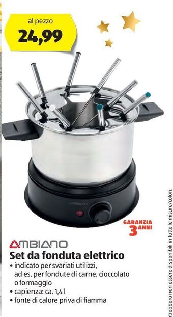 Set da fonduta elettrico