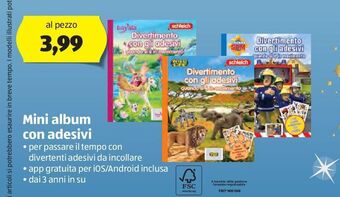 ALDI Mini album con adesivi offerta