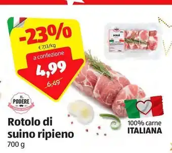 ALDI Rotolo di suino ripieno offerta
