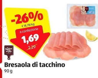 ALDI Bresaola di tacchino offerta