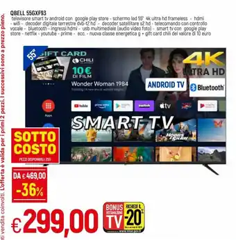 IperFamila Qbell 55GXF93 Smart TV offerta