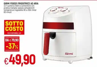 IperFamila Girmi FG9301 Friggitrice Ad Aria 1000 w offerta