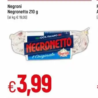 IperFamila Negroni Negronetto G. 210 offerta