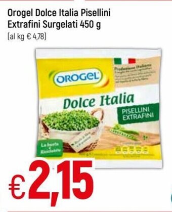 IperFamila Orogel Dolce Italia Pisellini Extrafini Surgelati 450 g offerta