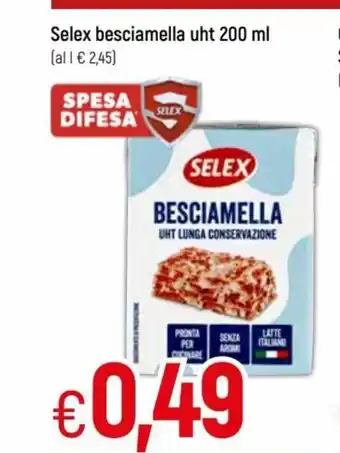 IperFamila Selex Besciamella uht 200 ml offerta