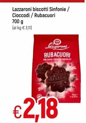 IperFamila Lazzaroni biscotti Sinfonie / Cioccodi / Rubacuori 700 g offerta