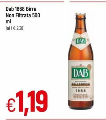 IperFamila Dab 1868 Birra Non Filtrata 500 ml offerta