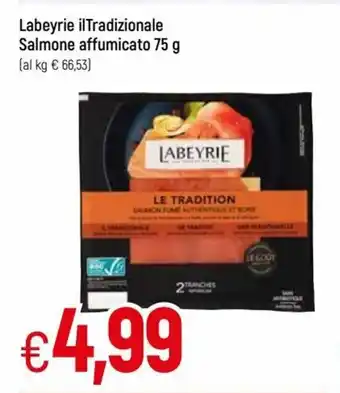 IperFamila Labeyrie iL Tradizionale Salmone affumicato 75 g offerta