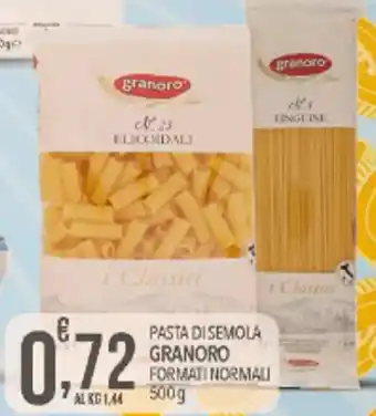 Iper Romagnolo Granoro Pasta di semola formati normali 500 g offerta