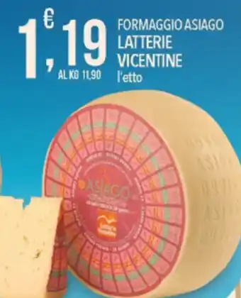 Iper Romagnolo Latterie Vicentine Formaggio Asiago offerta