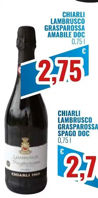 Chiarli Lambrusco Grasparossa Amabile DOC 0,75 l