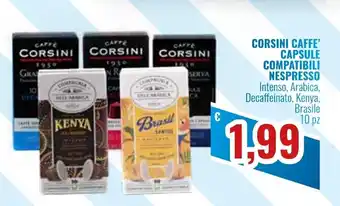 Corsini Caffè Capsule Compatibili Nespresso 10 pz