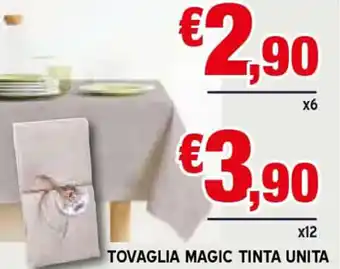 Europlanet Casa Tovaglia Magic Tinta Unita x6 offerta