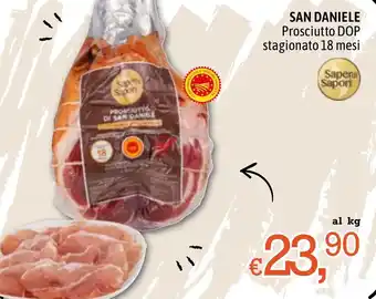 Famila Market Saper di Sapori San Daniele Prosciutto DOP stagionato 18 mesi offerta