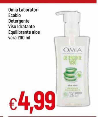 IperFamila Omia Laboratori Ecobio Detergente Viso Idratante Equilibrante aloe vera 200 ml offerta