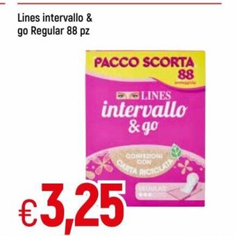 IperFamila Lines intervallo & go Regular 88 pz. offerta