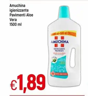 IperFamila Amuchina igienizzante Pavimenti Aloe Vera 1500 ml offerta