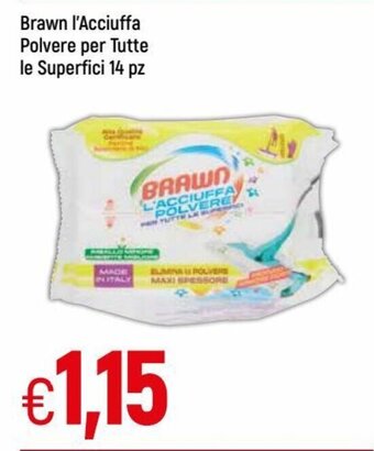 IperFamila Brawn L'Acciuffa Polvere per Tutte le Superfici 14 pz offerta