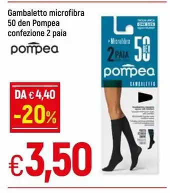 IperFamila Gambaletto microfibra 50 den Pompea confezione 2 paia offerta