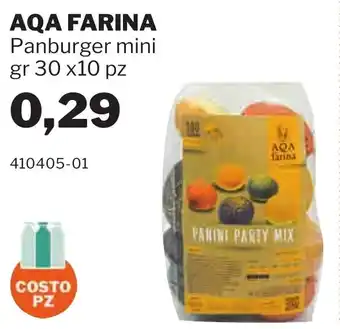 GrosMarket Aqa Farina Panburger mini gr 30x10 pz offerta