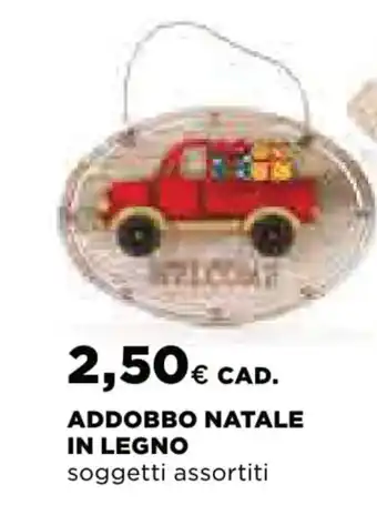Extracoop Addobbo Natale In Legno soggetti assortiti offerta