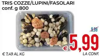 Tris Cozze/Lupini/Fasolari conf. g 800